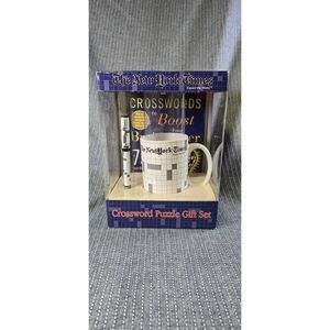 VERY RARE - THE NEW YORK TIMES CROSSWORD PUZZLE GIFT SET BY EXCALIBUR 2004